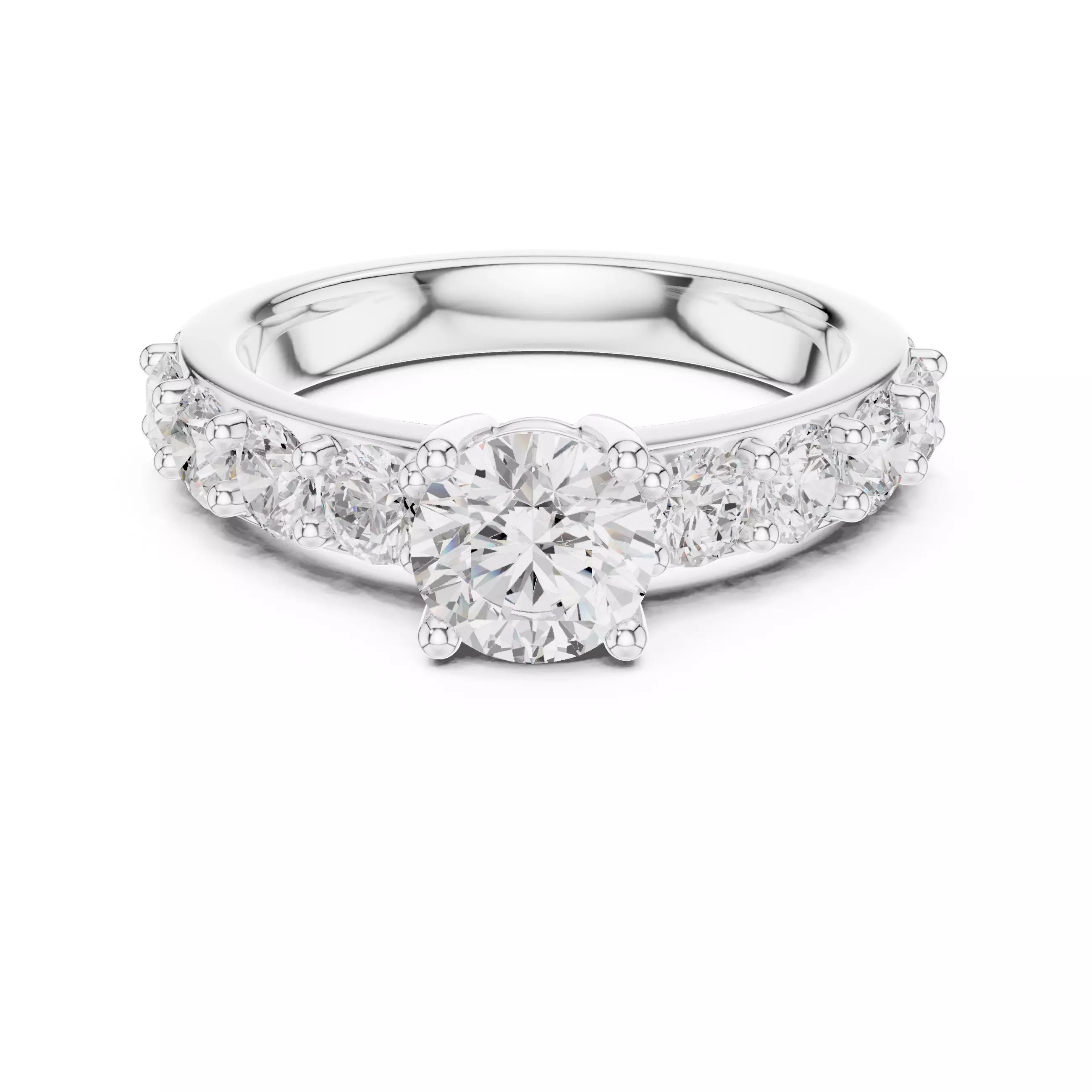 Solitaire Ring 3dm stl renders animation videos details  3D print model_13