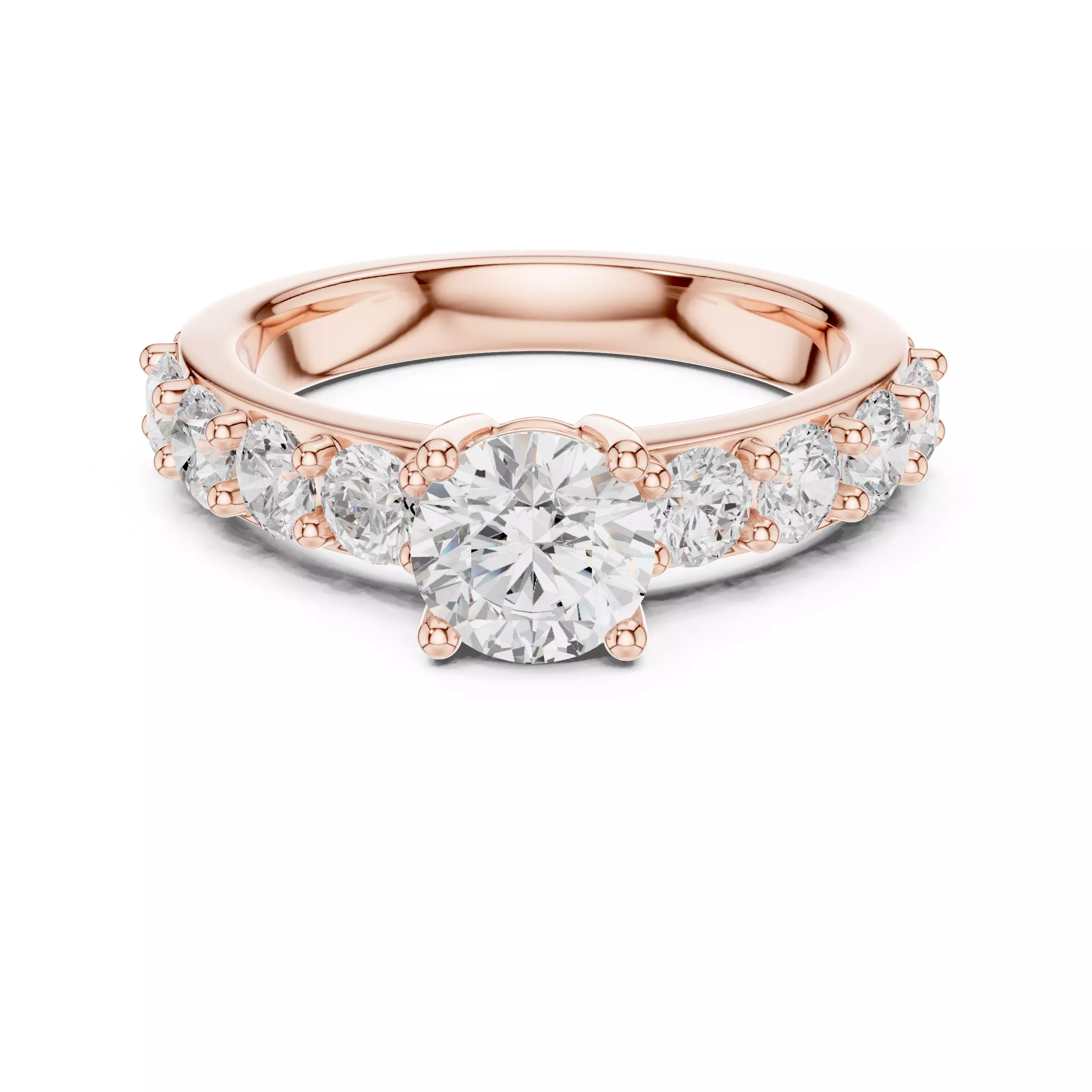 Solitaire Ring 3dm stl renders animation videos details  3D print model_11