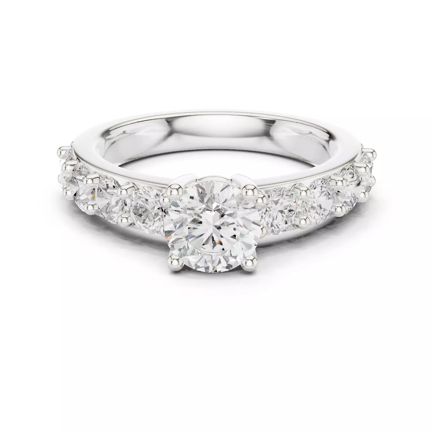 Solitaire Ring 3dm stl renders animation videos details  3D print model_1