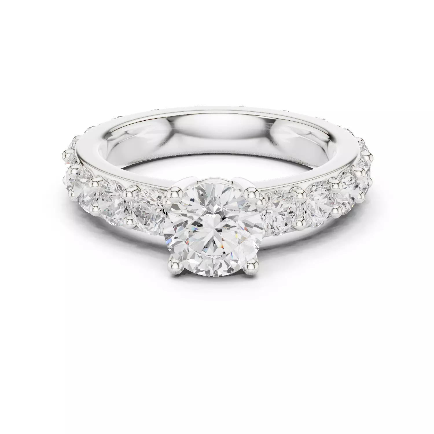 Solitaire Ring 3dm stl renders animation videos details 3D print model_1