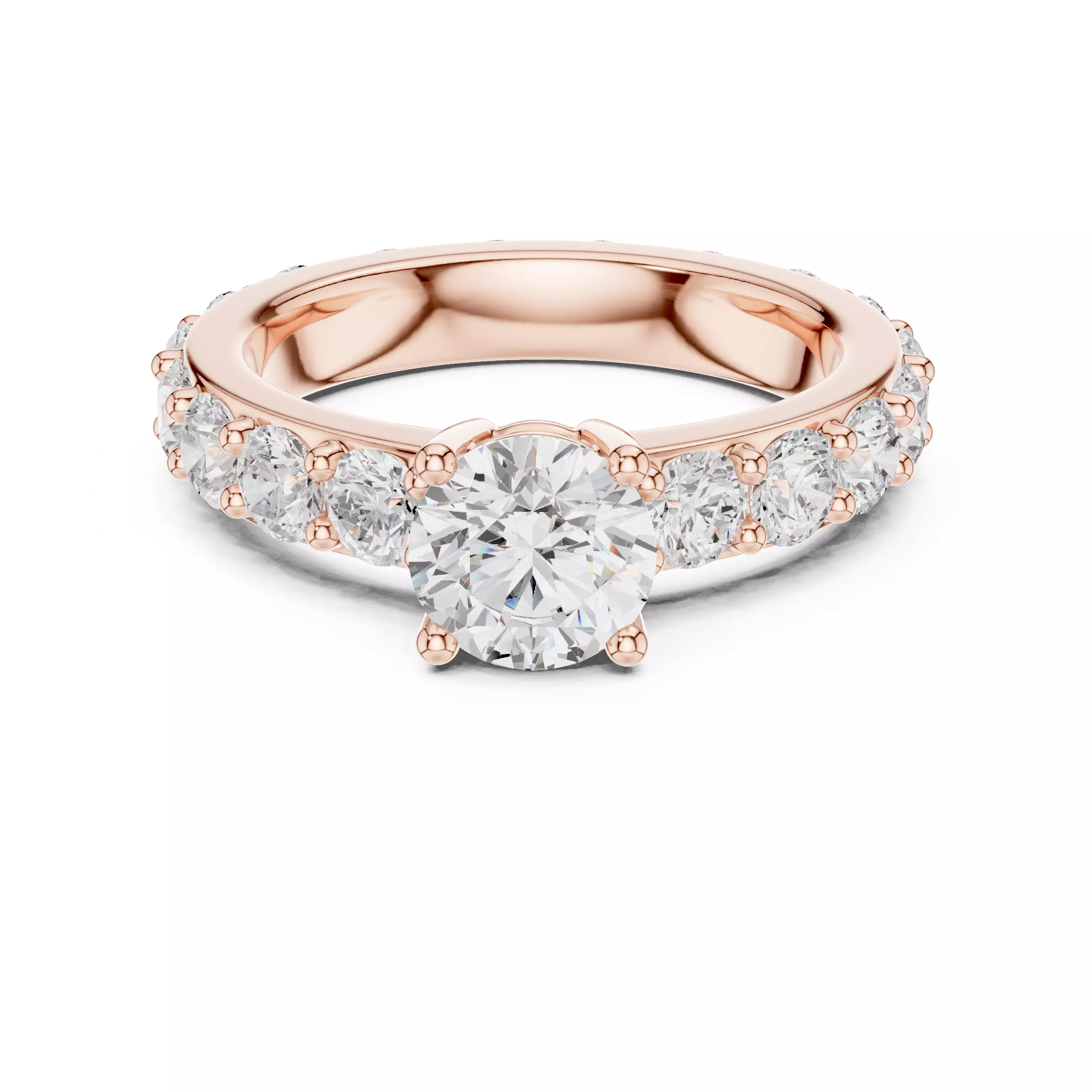 Solitaire Ring 3dm stl renders animation videos details 3D print model_11