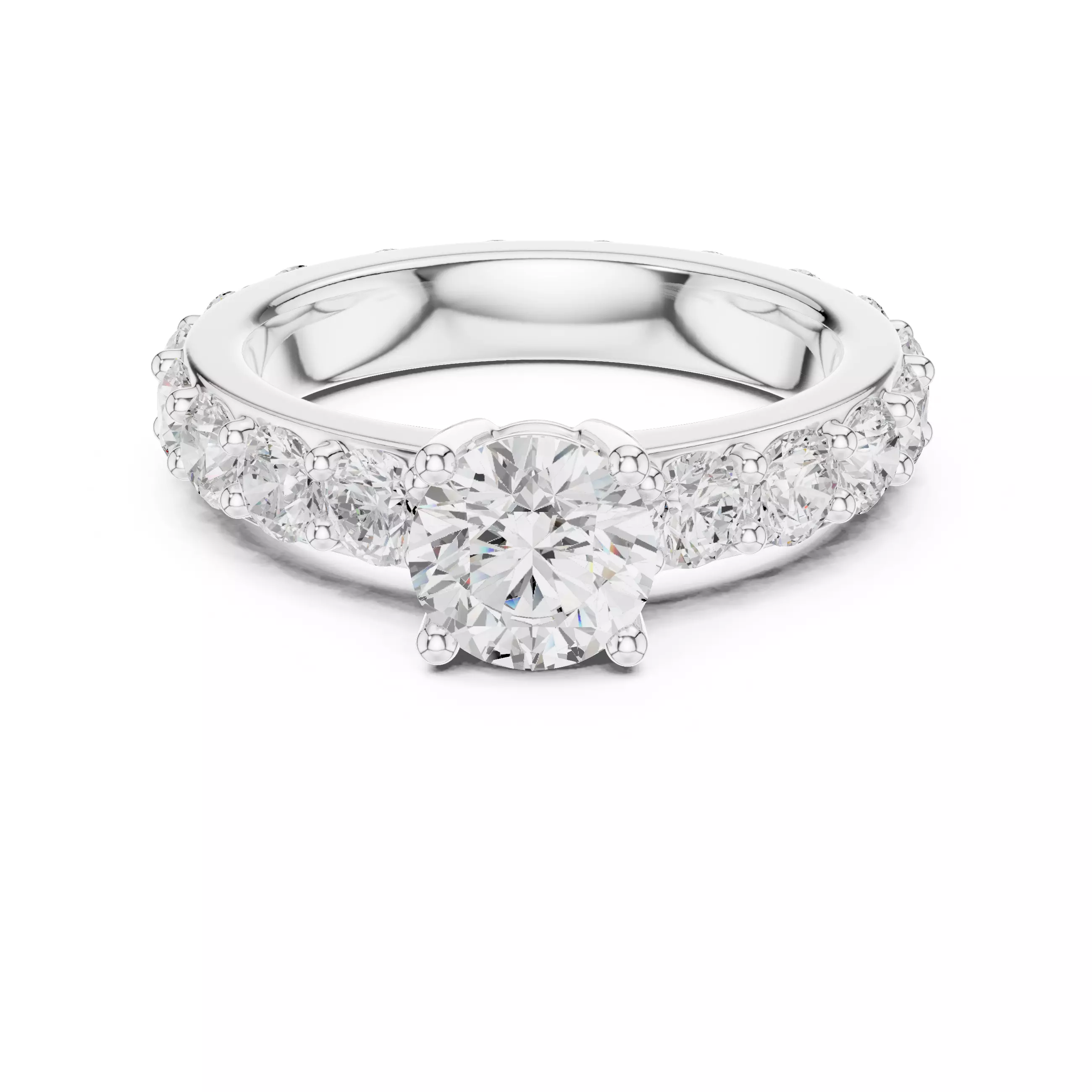 Solitaire Ring 3dm stl renders animation videos details 3D print model_13