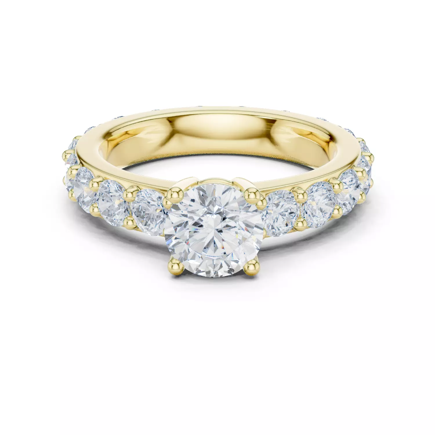 Solitaire Ring 3dm stl renders animation videos details 3D print model_2