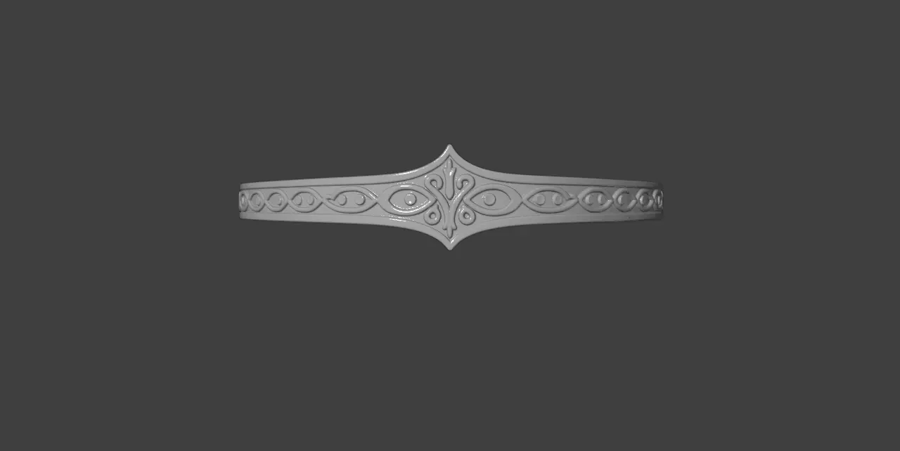 CELTIC PRINCESS CIRCLET 3D print model_4