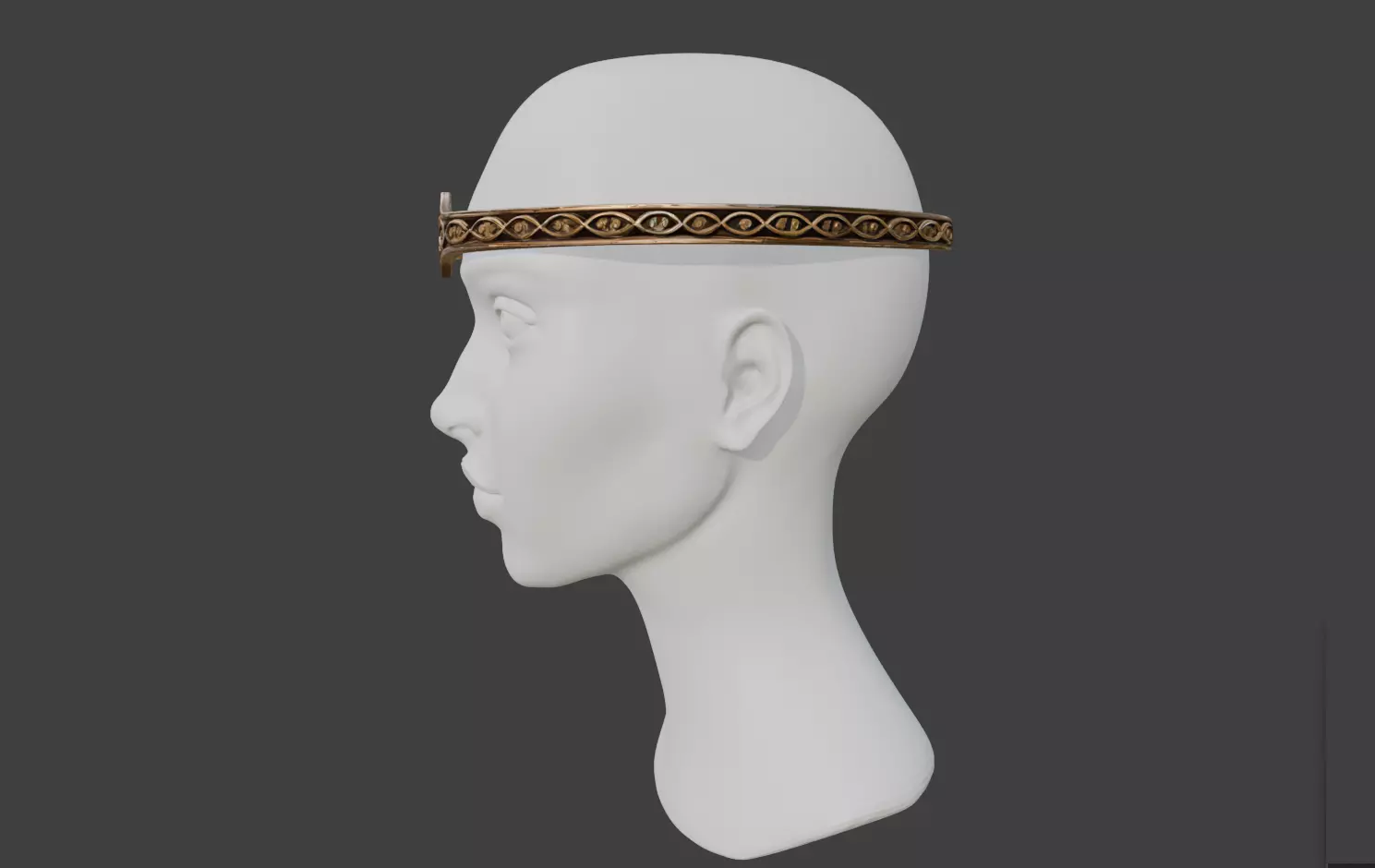 CELTIC PRINCESS CIRCLET 3D print model_1