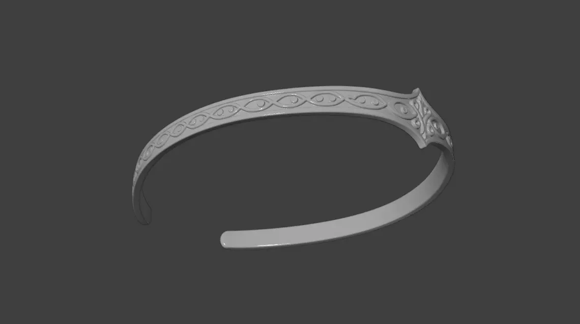 CELTIC PRINCESS CIRCLET 3D print model_5