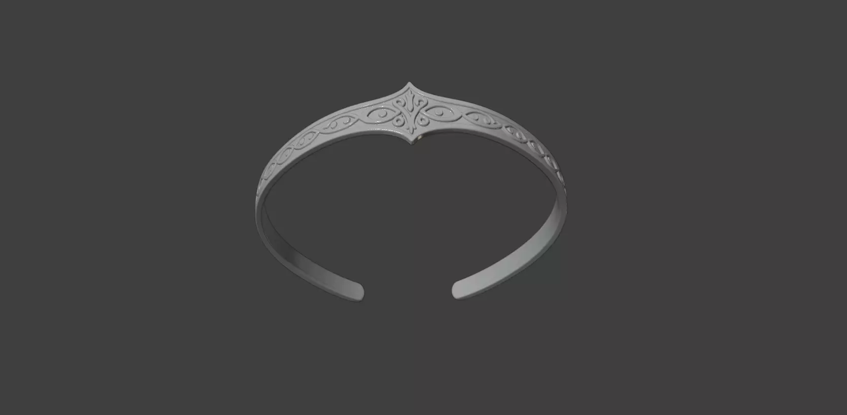 CELTIC PRINCESS CIRCLET 3D print model_2