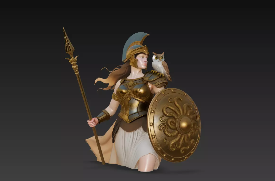Athena Collection - Goddess of Wisdom and War 3D Bundle _14