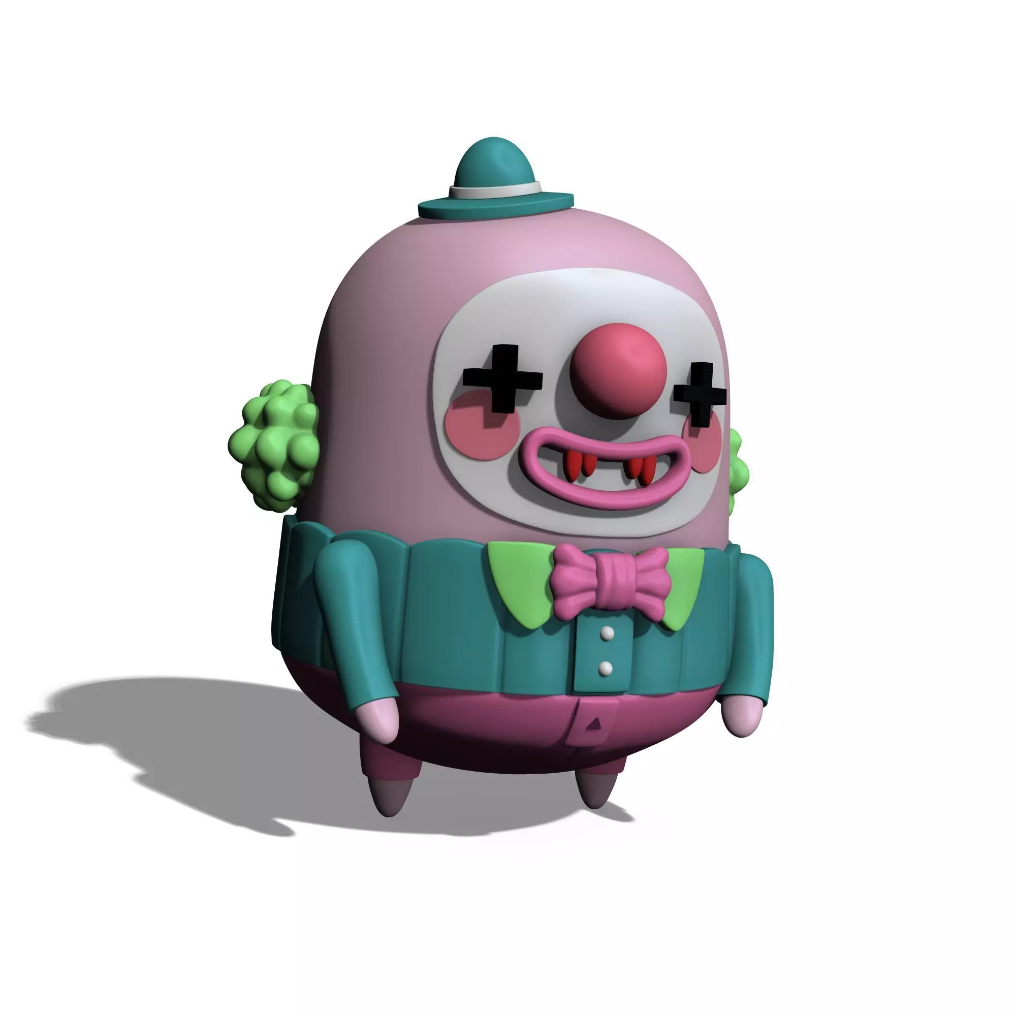 Happy Clown 01 3D print model_0