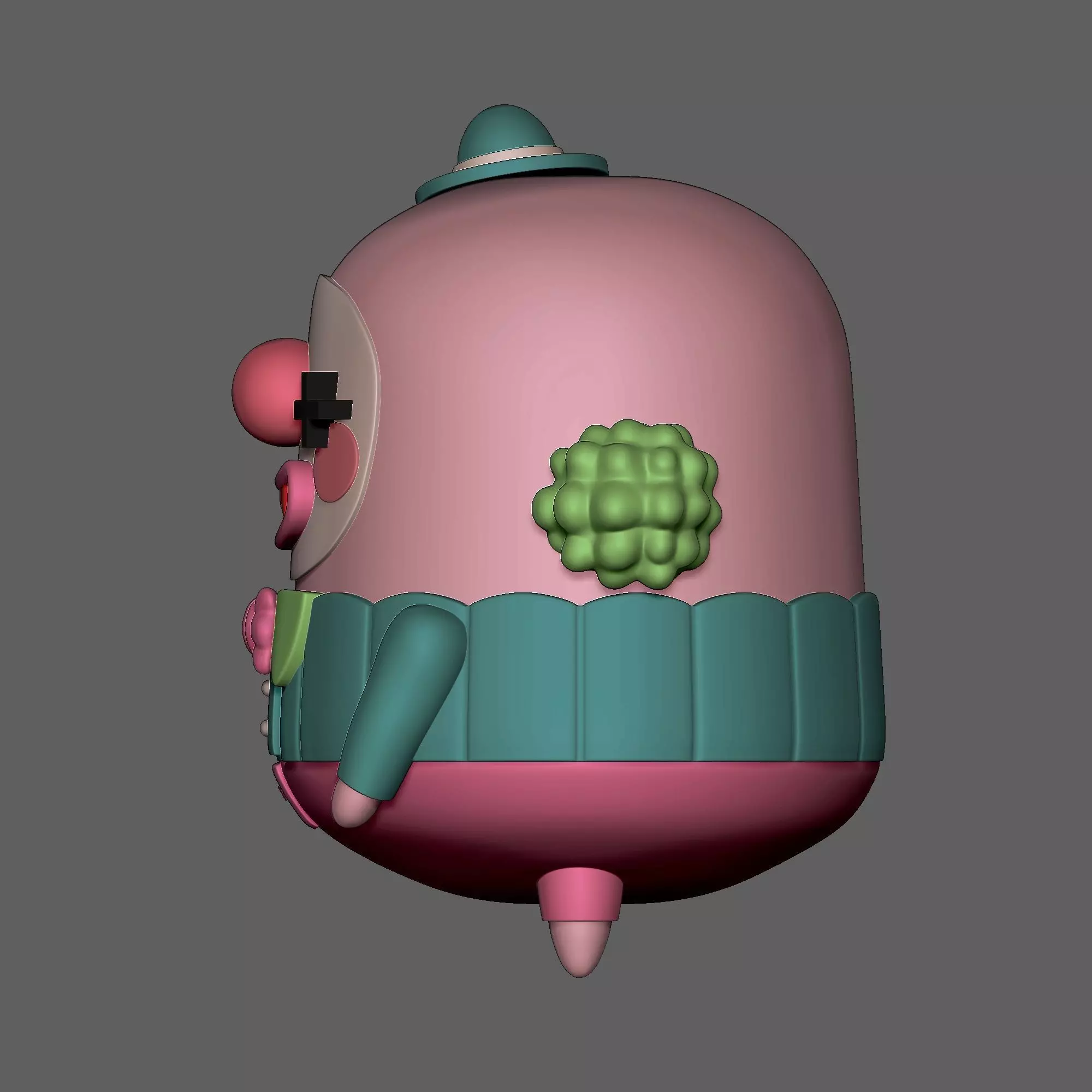 Happy Clown 01 3D print model_5