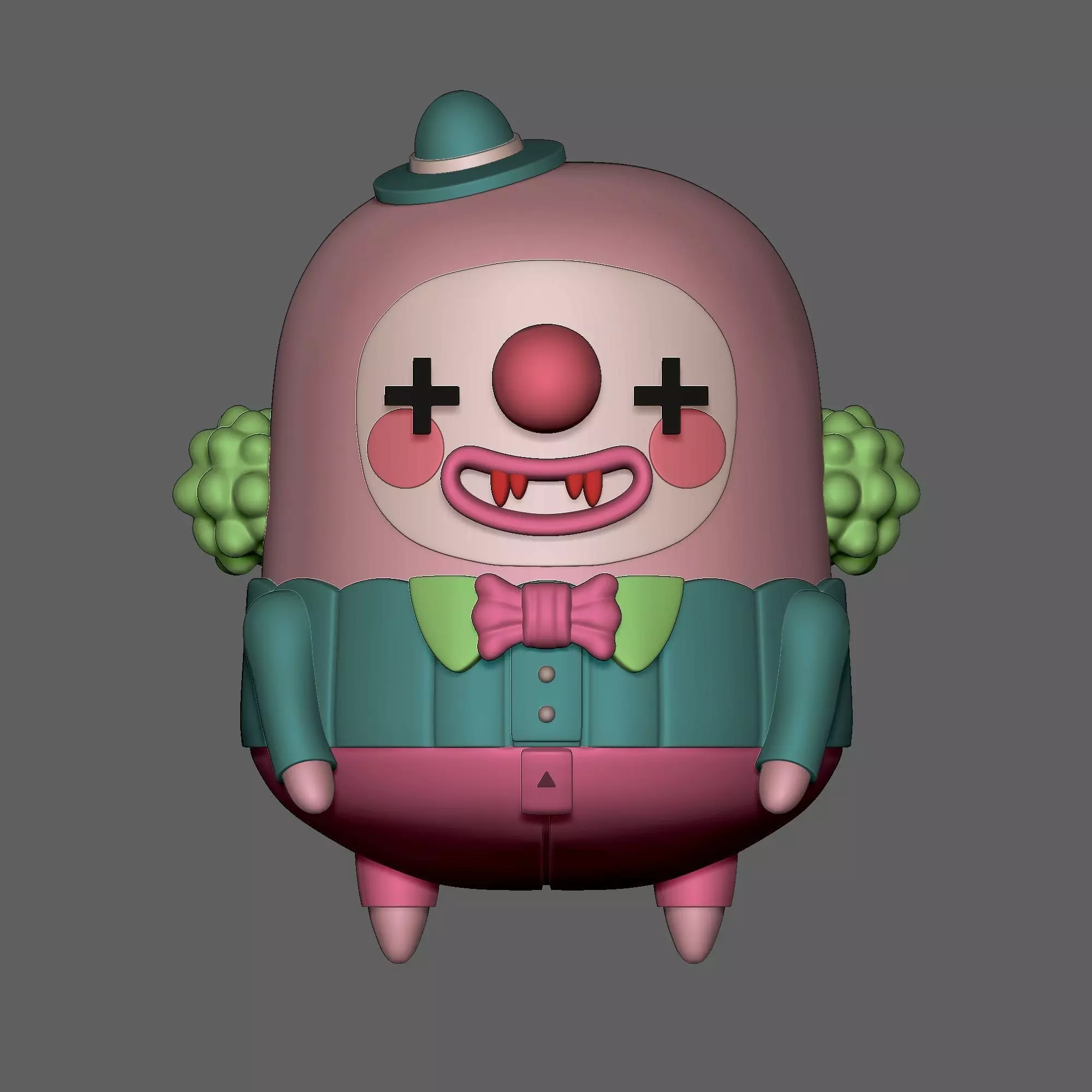 Happy Clown 01 3D print model_12