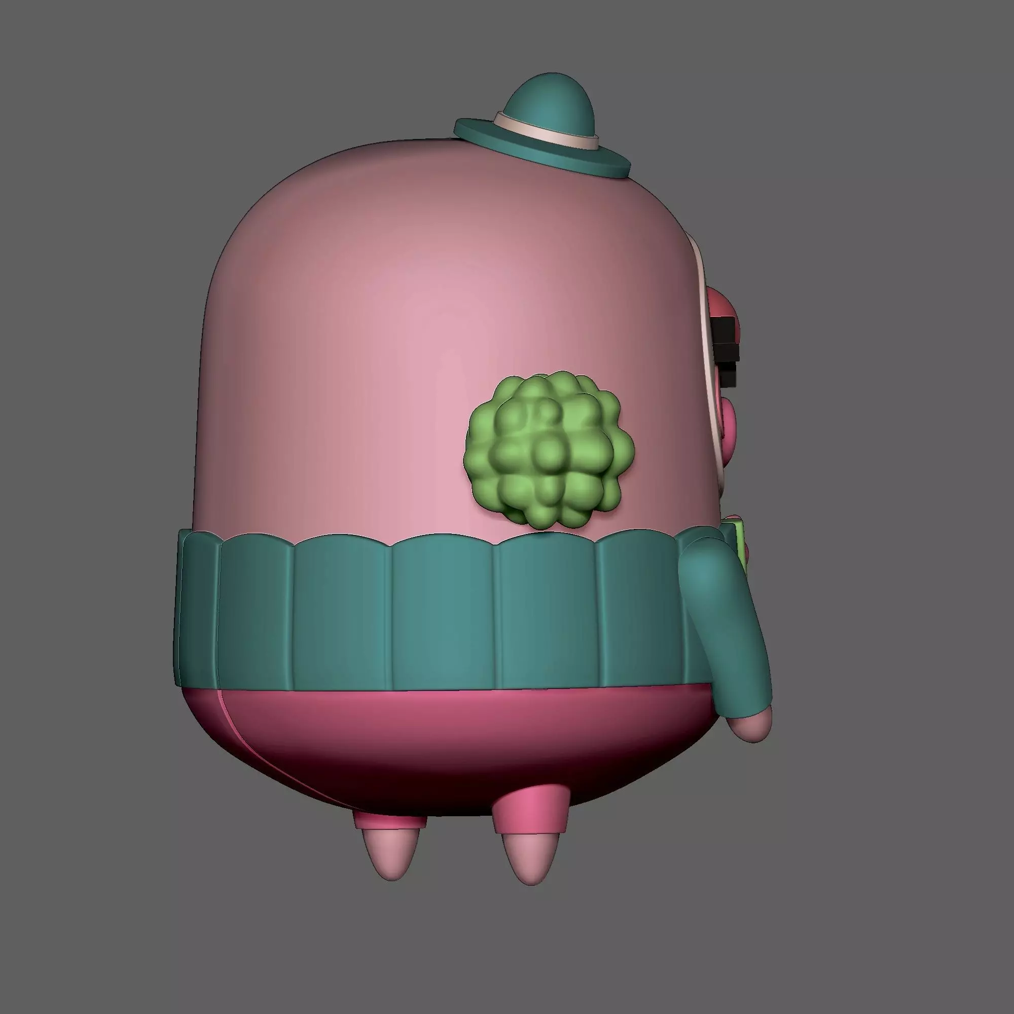 Happy Clown 01 3D print model_7