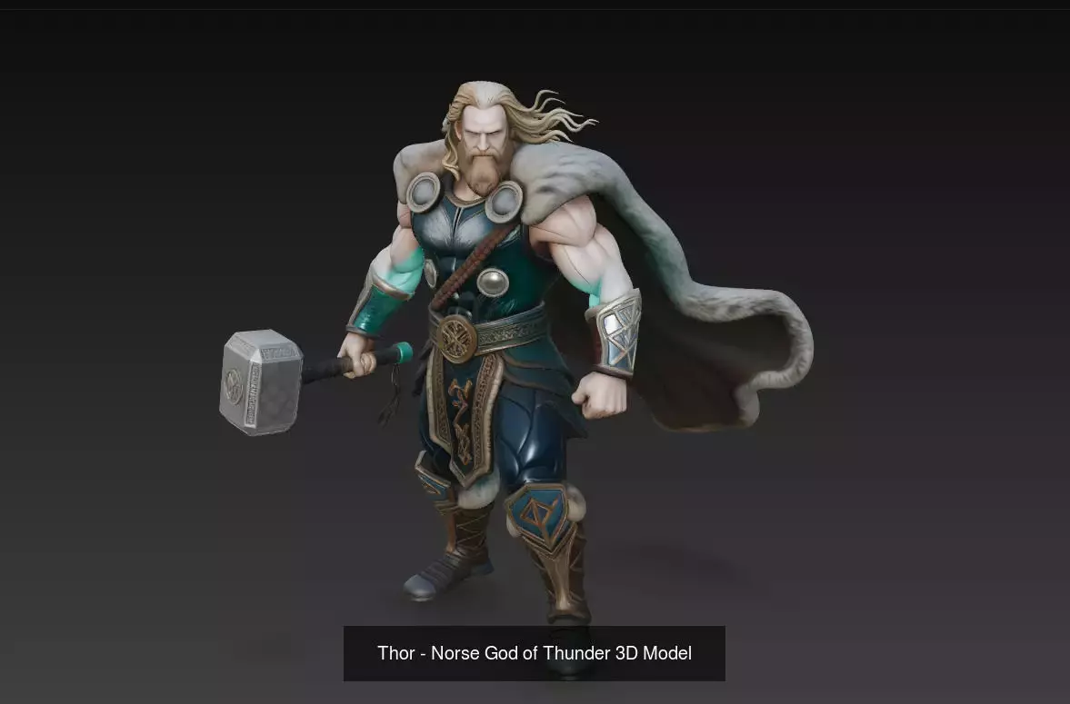 Thor - Odin Collection - Norse Gods of Thunder 3D Bundle _5