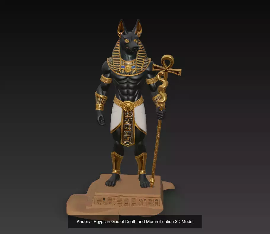 Anubis Collection - Egyptian God of the Afterlife 3D Bundle _2
