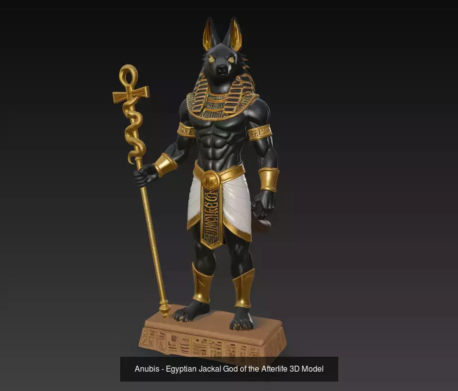 Anubis Collection - Egyptian God of the Afterlife 3D Bundle _1