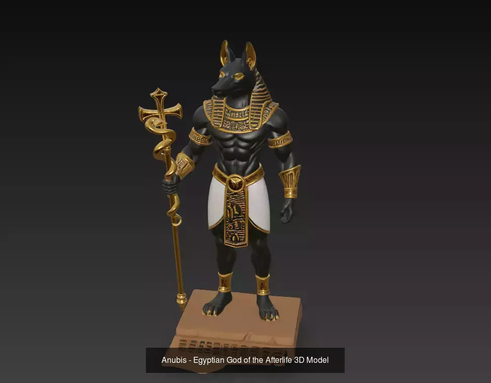 Anubis Collection - Egyptian God of the Afterlife 3D Bundle _4