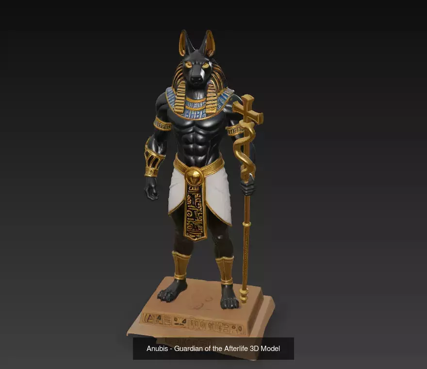 Anubis Collection - Egyptian God of the Afterlife 3D Bundle _3