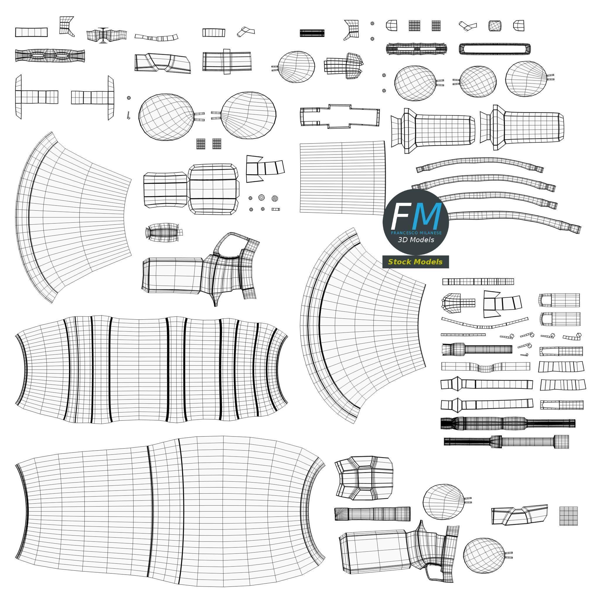 RPG-7 rocket launcher 3D model_11