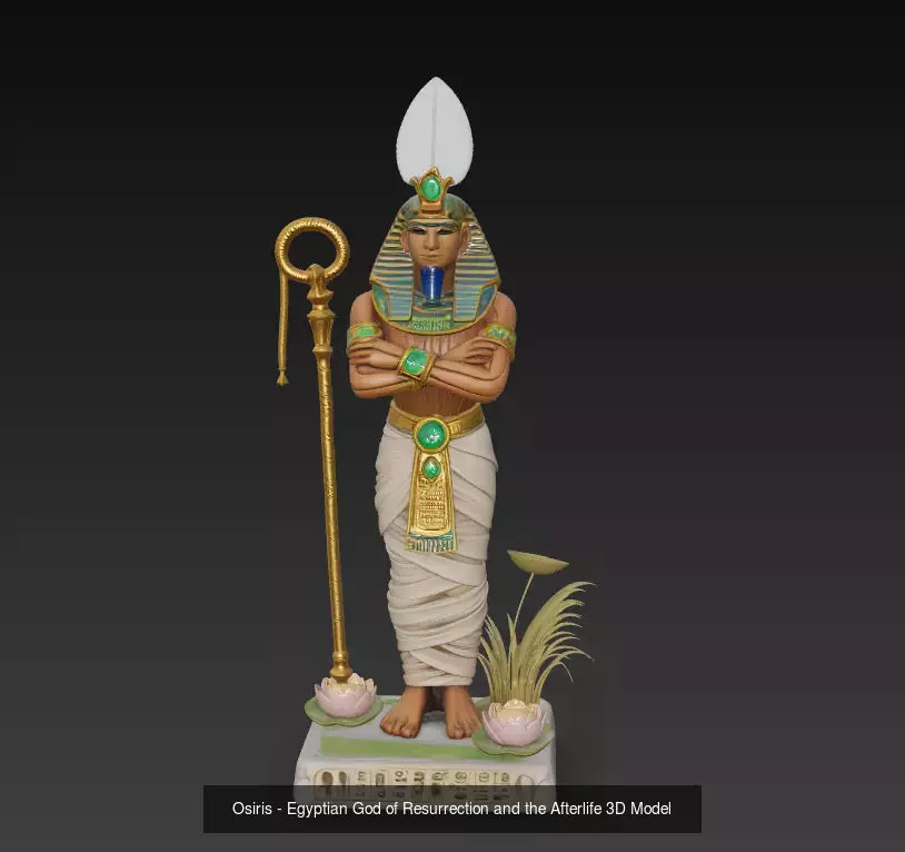 Osiris Collection - Egyptian God of Rebirth and Afterlife 3D _3