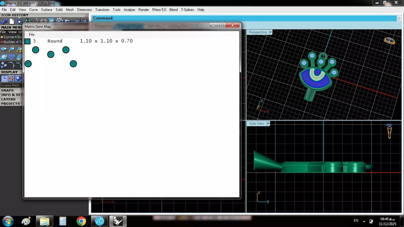 Enameled Eye Pendant 3D print model_6