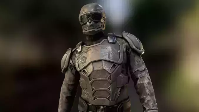 Forest Corps Trooper Rigged and Animated