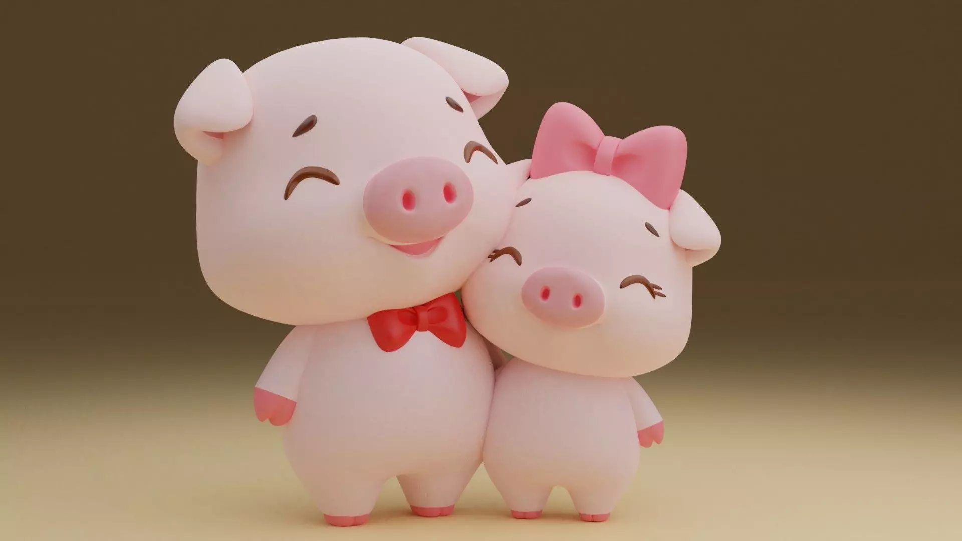 Valentine PIG 13 3D print model_0