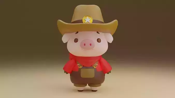 Cowboy pig 10