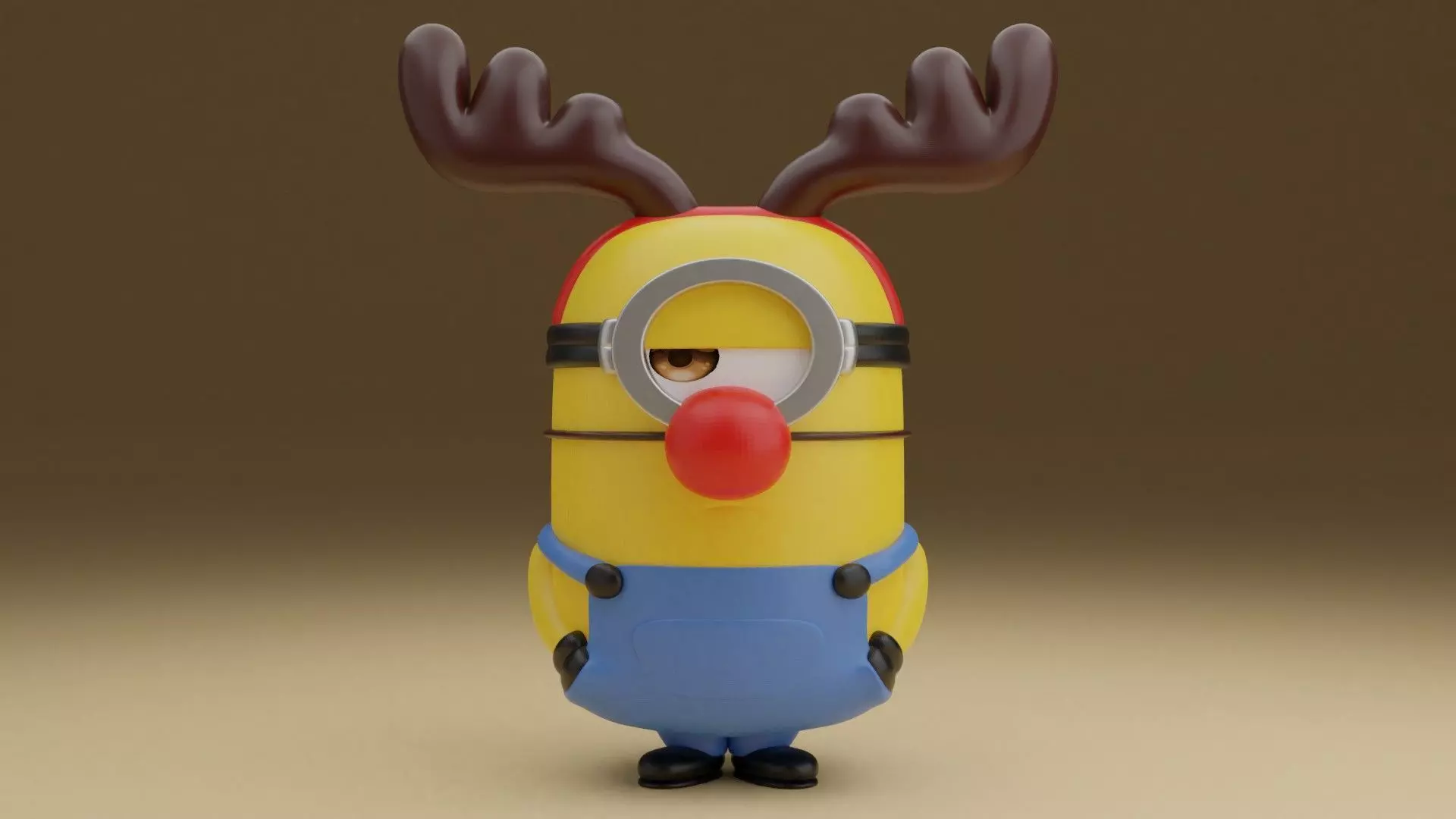 Christmas minion 04 3D print model_0