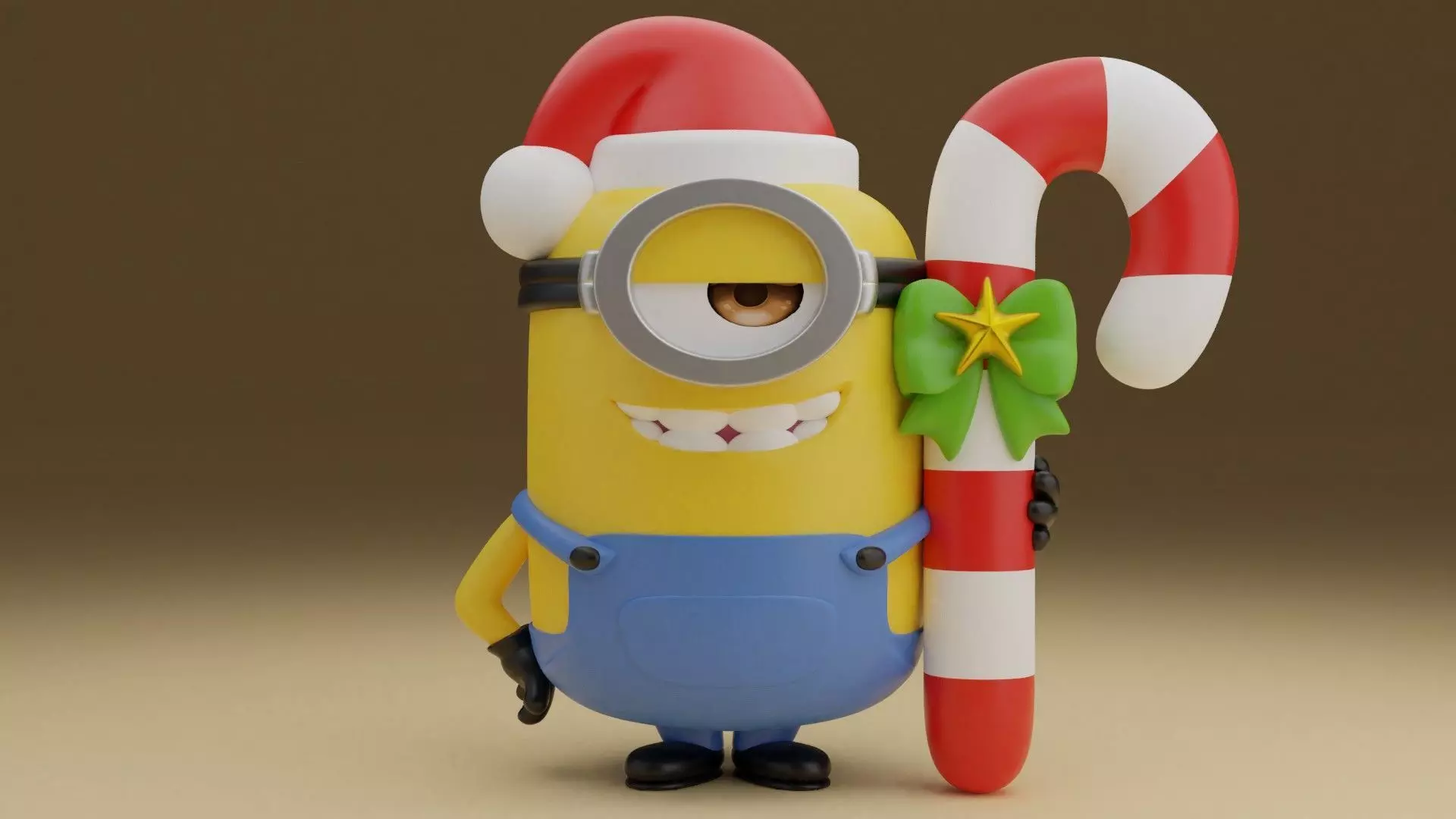 Christmas minion 03 3D print model_0
