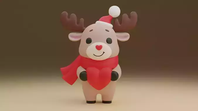Christmas deer 02