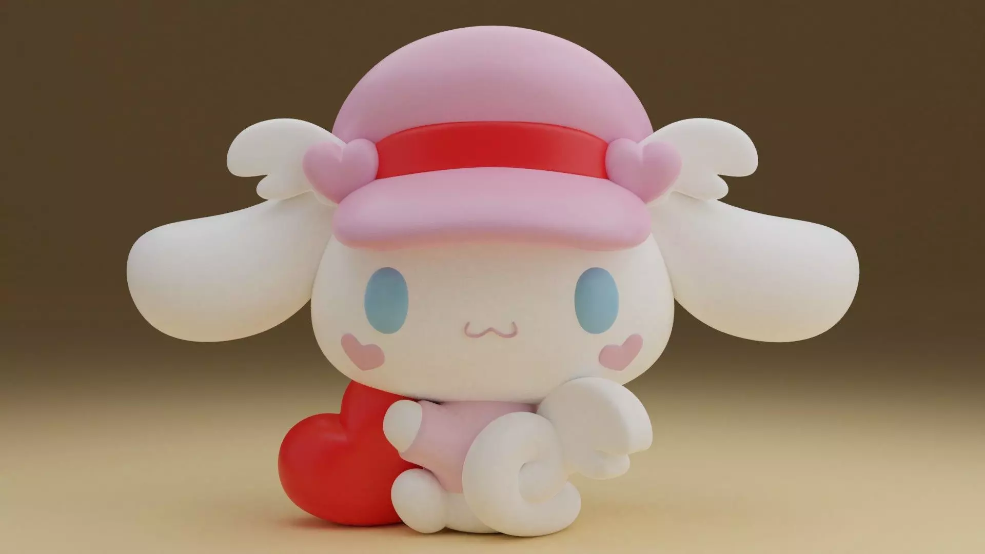 Valentine cinnamoroll 06 3D print model_0