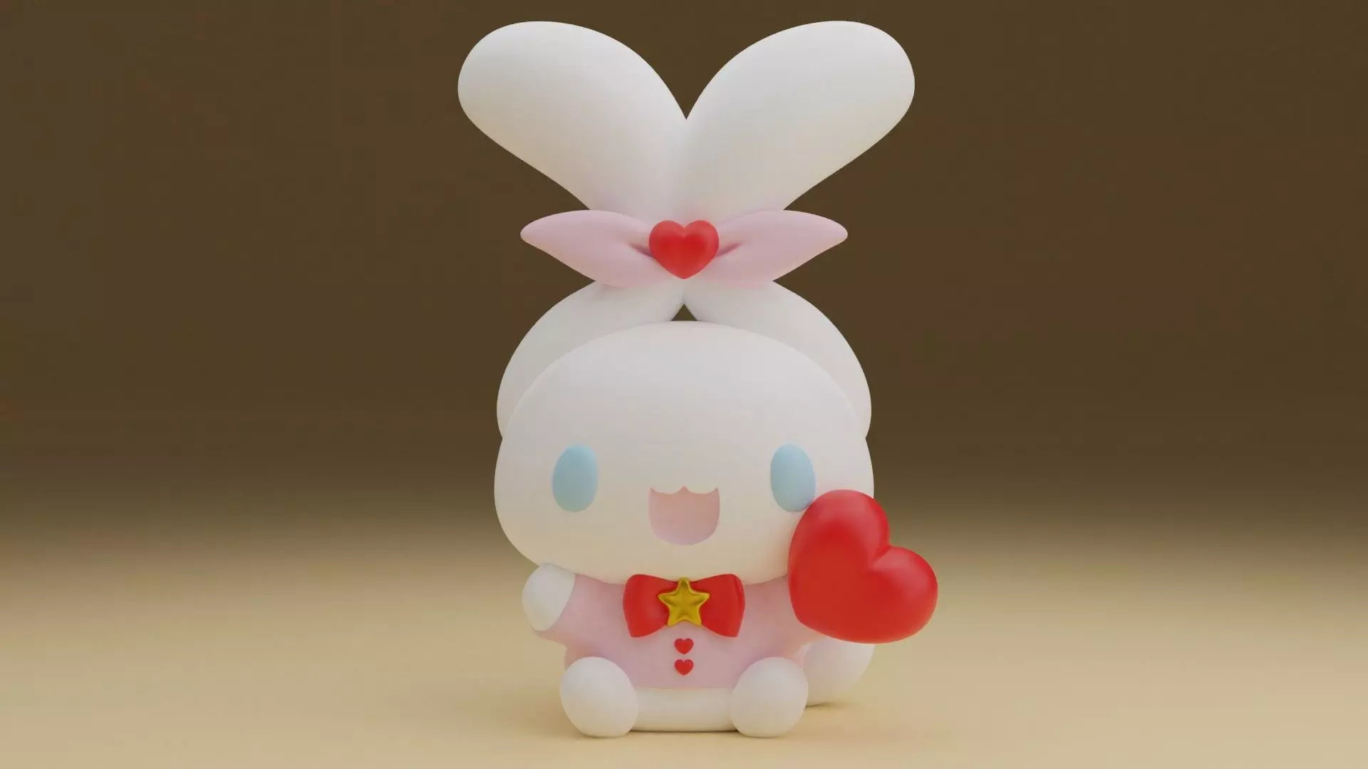 Valentine cinnamoroll 05 3D print model_0