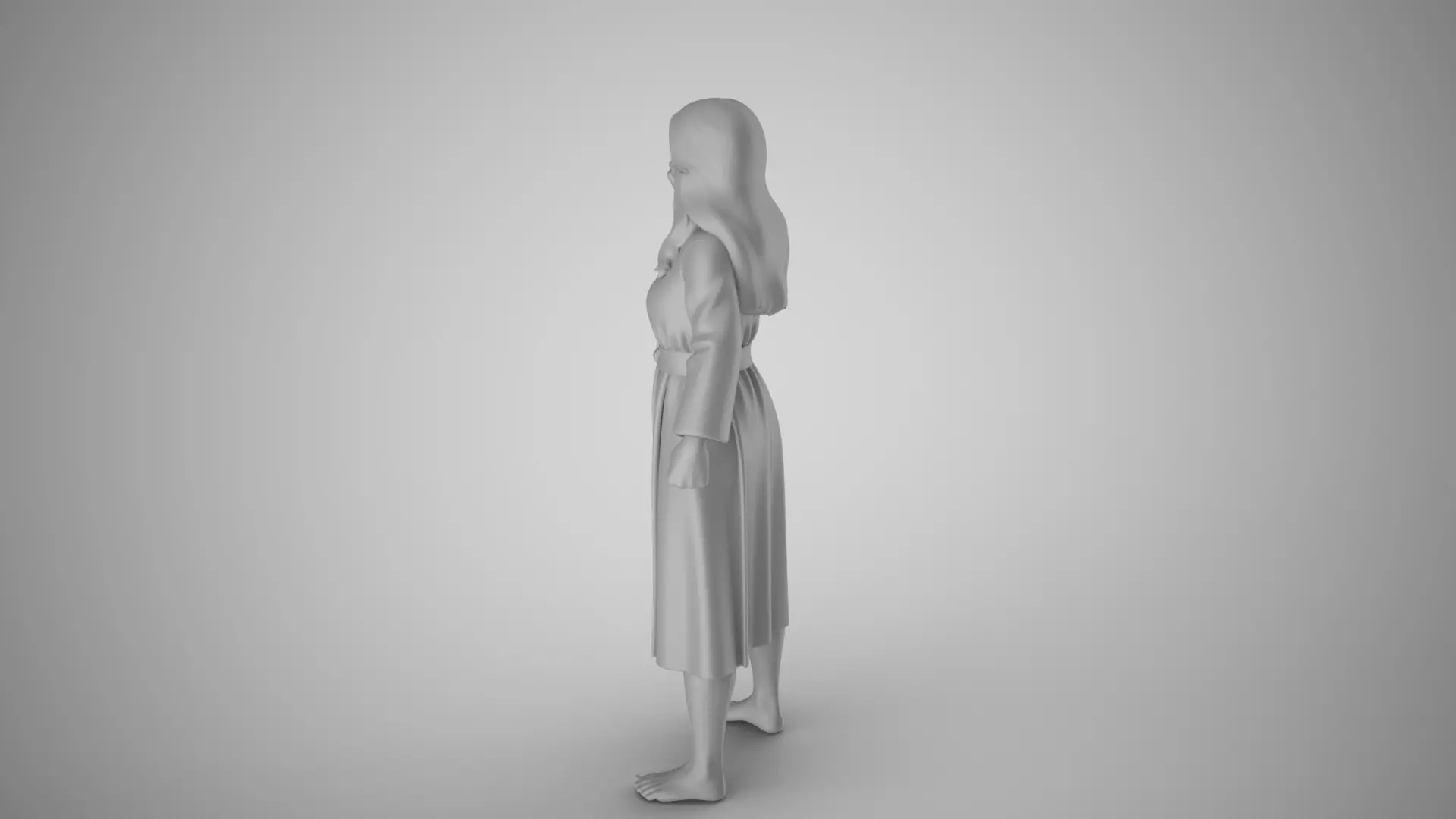Angry Old Woman 3D print model_4