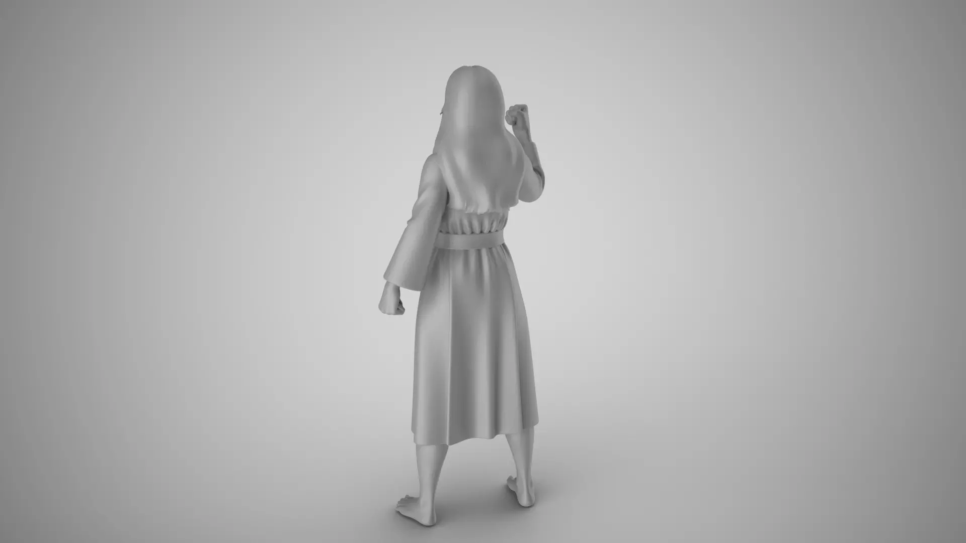 Angry Old Woman 3D print model_3