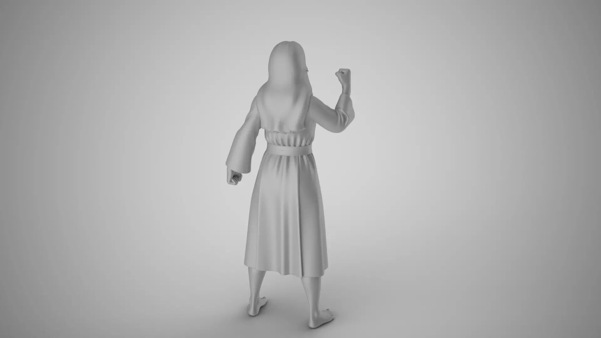 Angry Old Woman 3D print model_2
