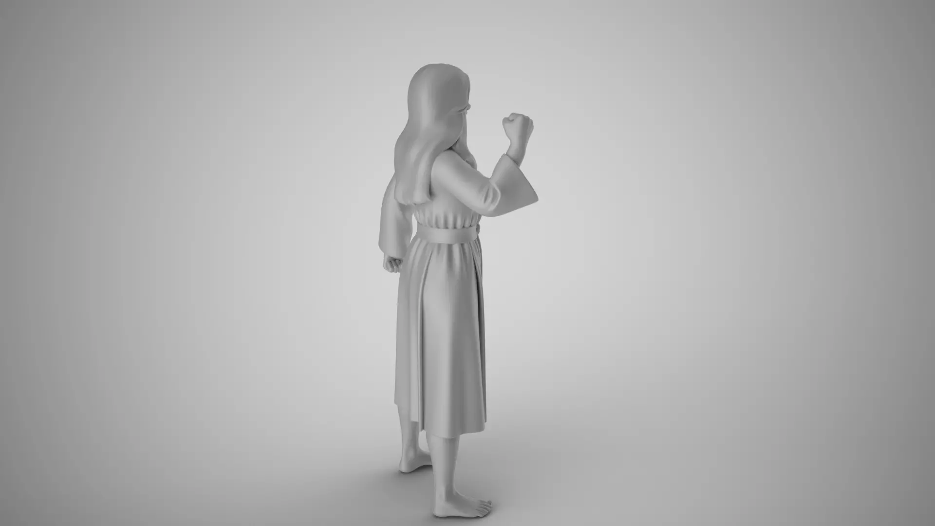 Angry Old Woman 3D print model_1