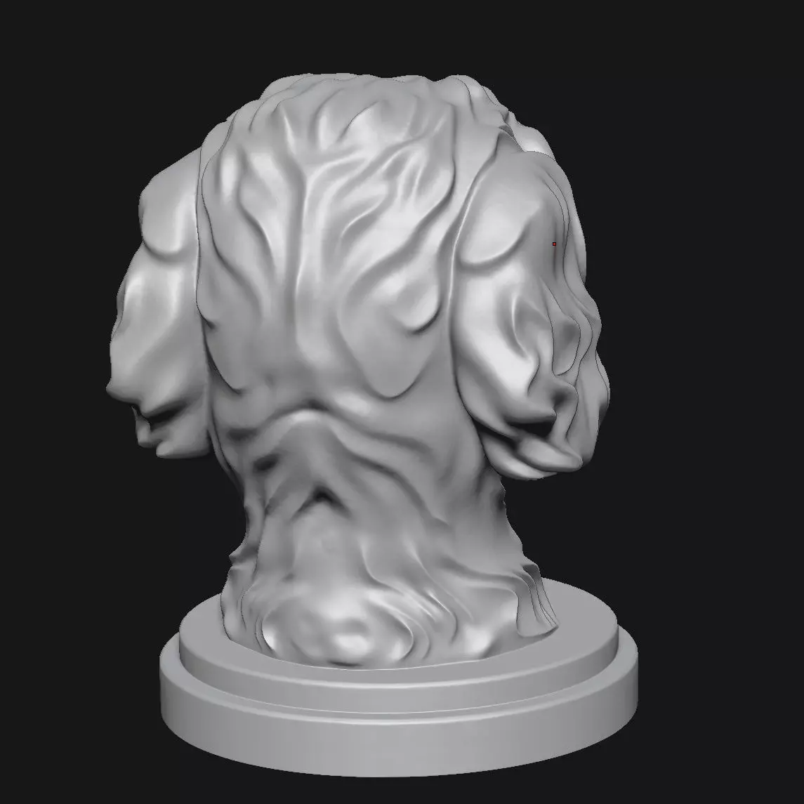 Dog sculpture 3D print model_10