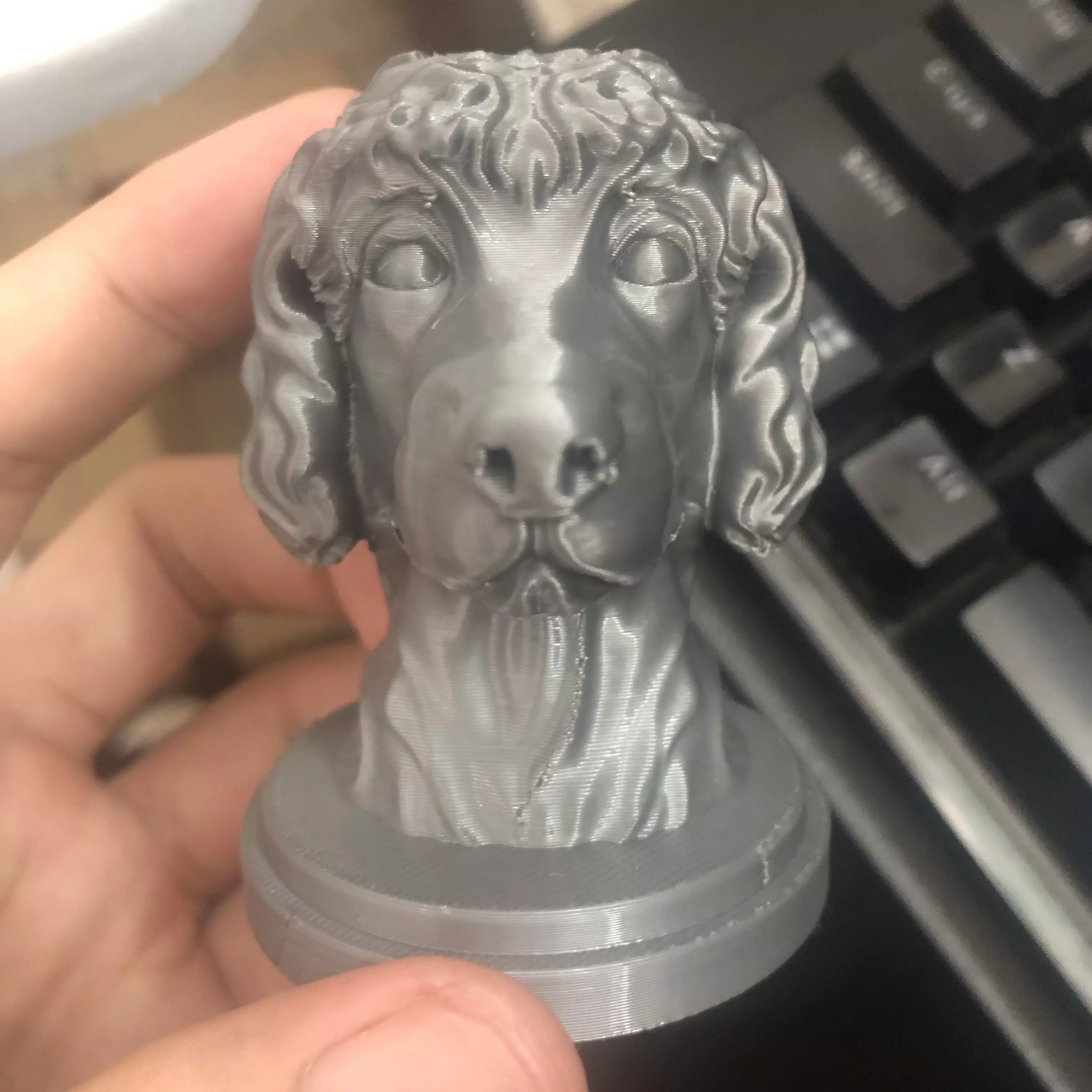 Dog sculpture 3D print model_6