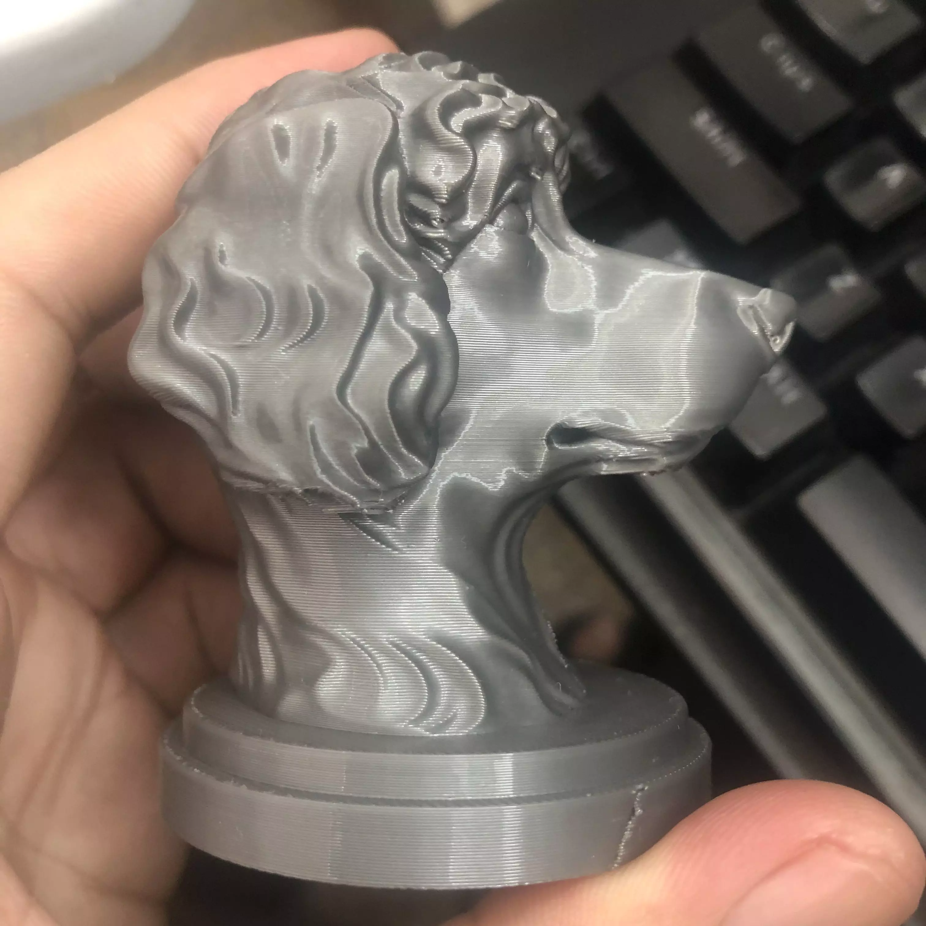 Dog sculpture 3D print model_5