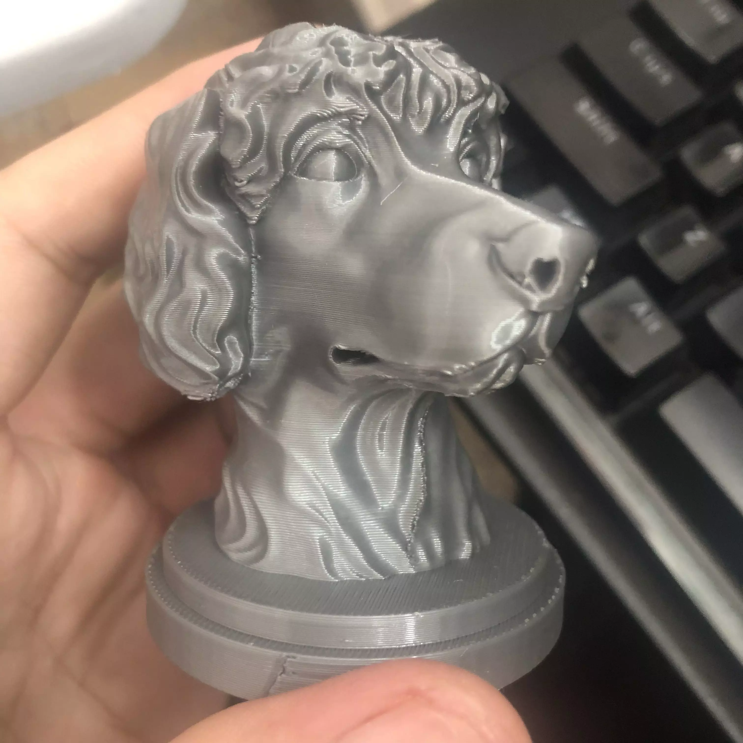 Dog sculpture 3D print model_1