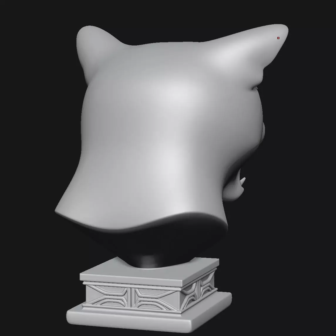Cat sculpture 3D print model_3