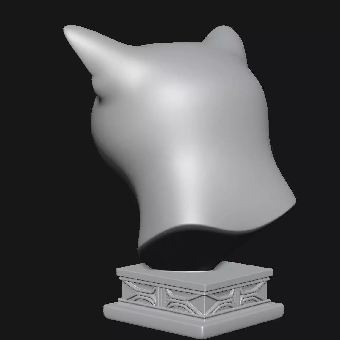 Cat sculpture 3D print model_4