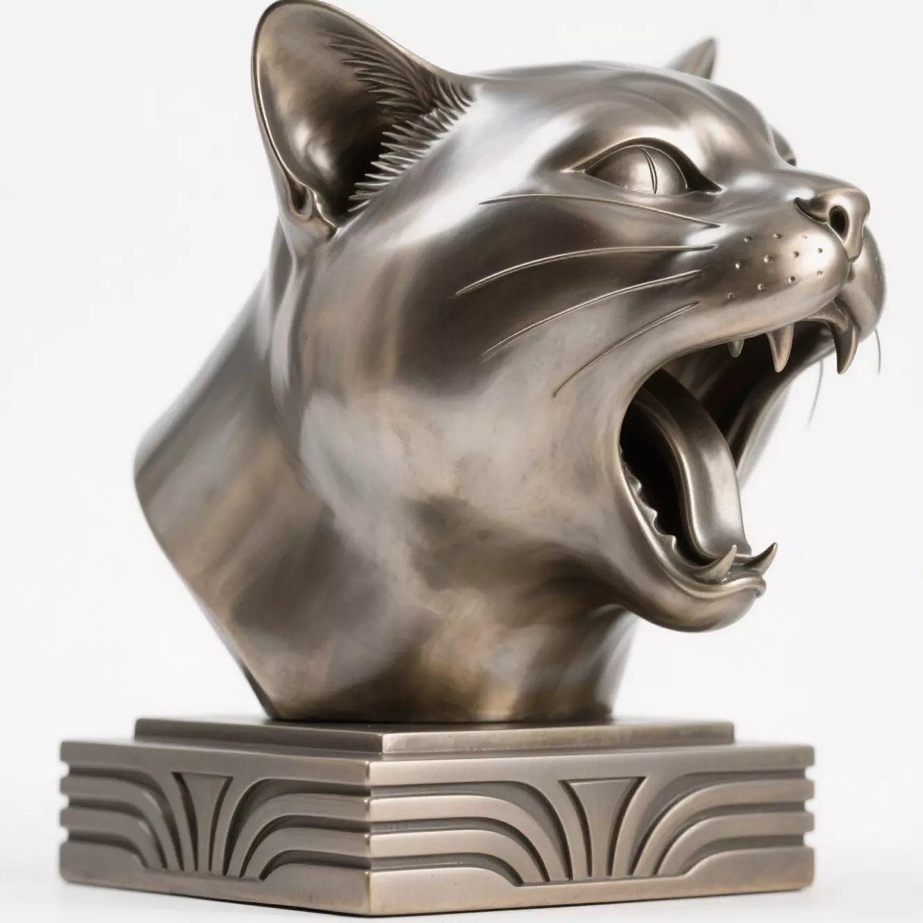 Cat sculpture 3D print model_0