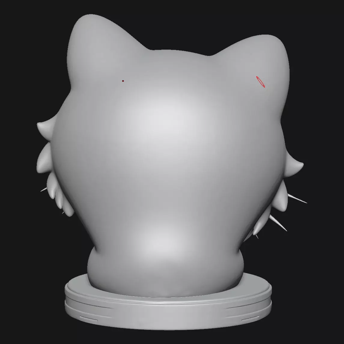 Cat sculpture 3D print model_4