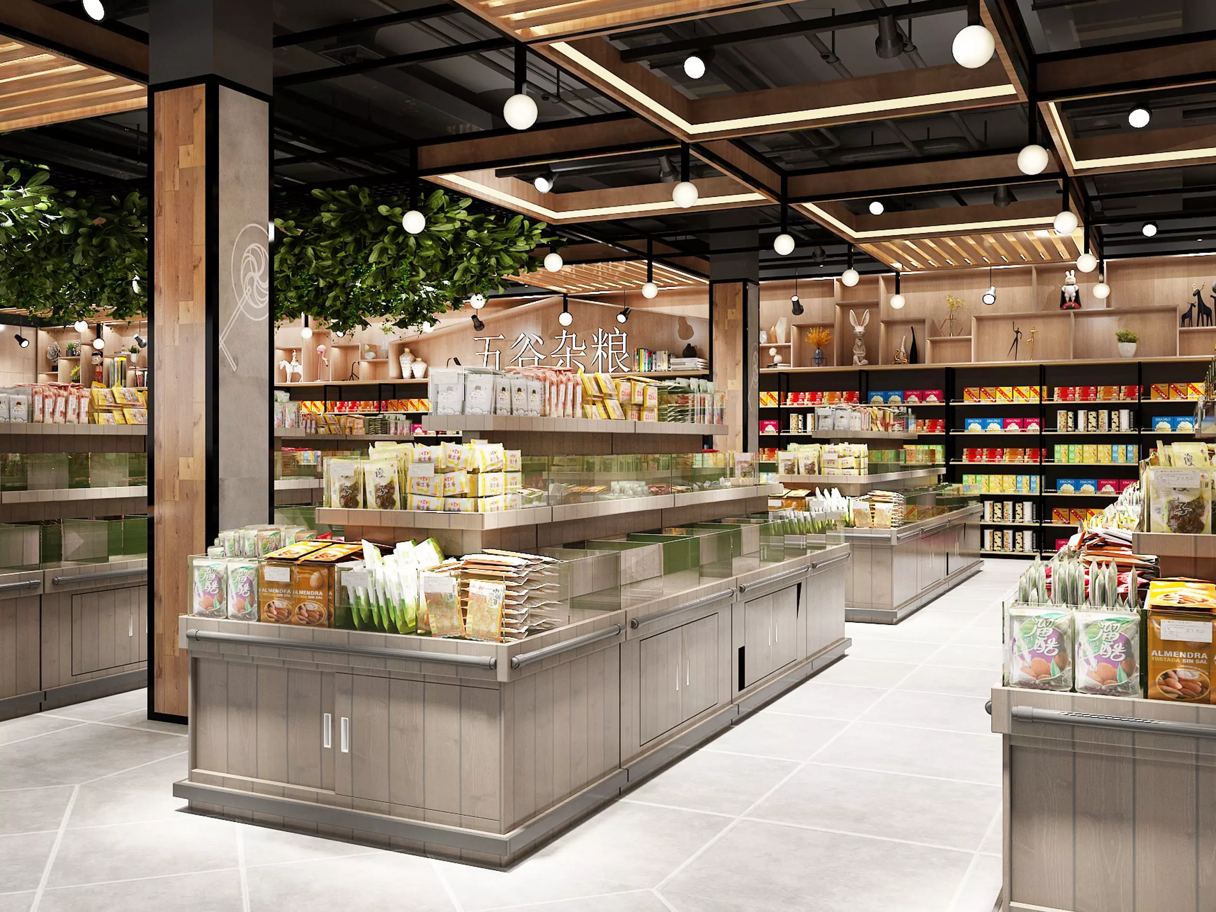 supermarket Low-poly 3D model_5