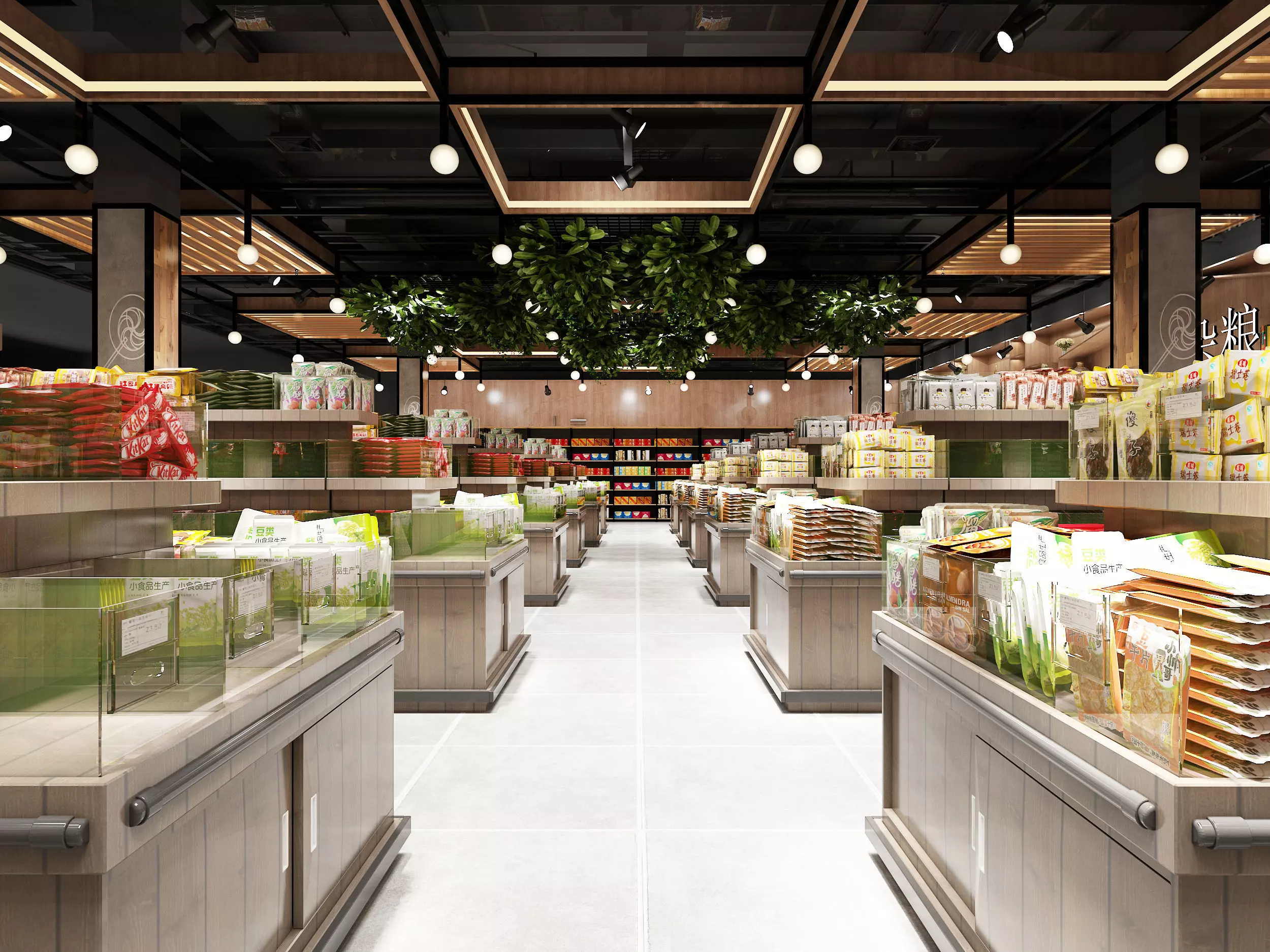 supermarket Low-poly 3D model_3