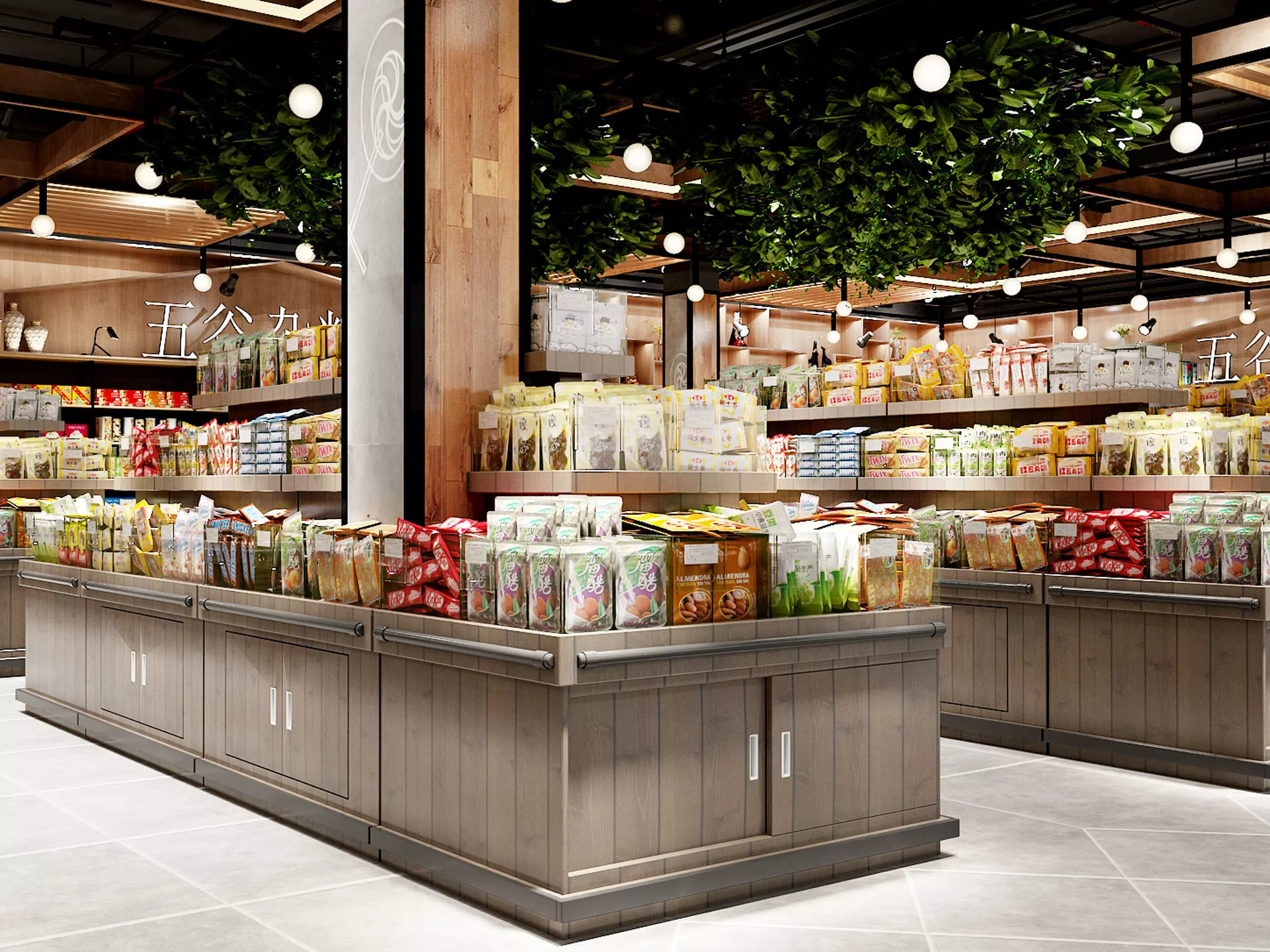 supermarket Low-poly 3D model_4