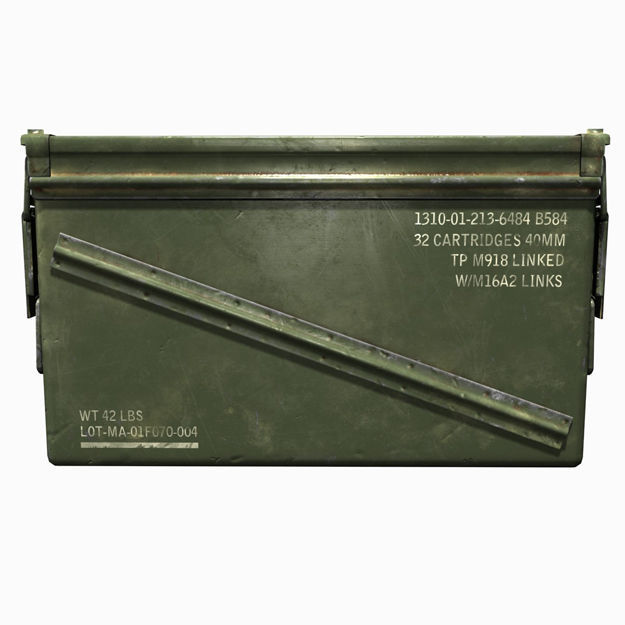 3D model 40mm Ammo Box VR / AR / low-poly rigged | CGTrader
