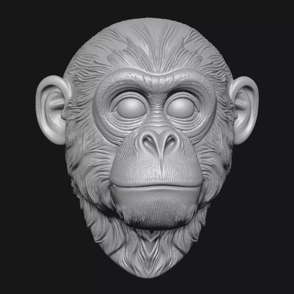 Chimpanzees 3D print model_0