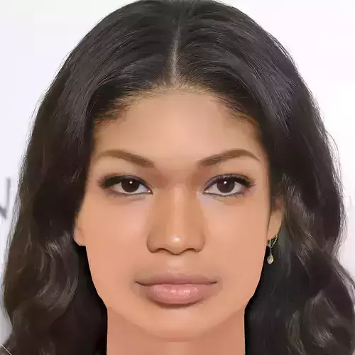 Chanel Iman Head - No Hair - Low poly head for game